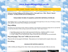 Tablet Screenshot of dogwalkingwithjo.co.uk